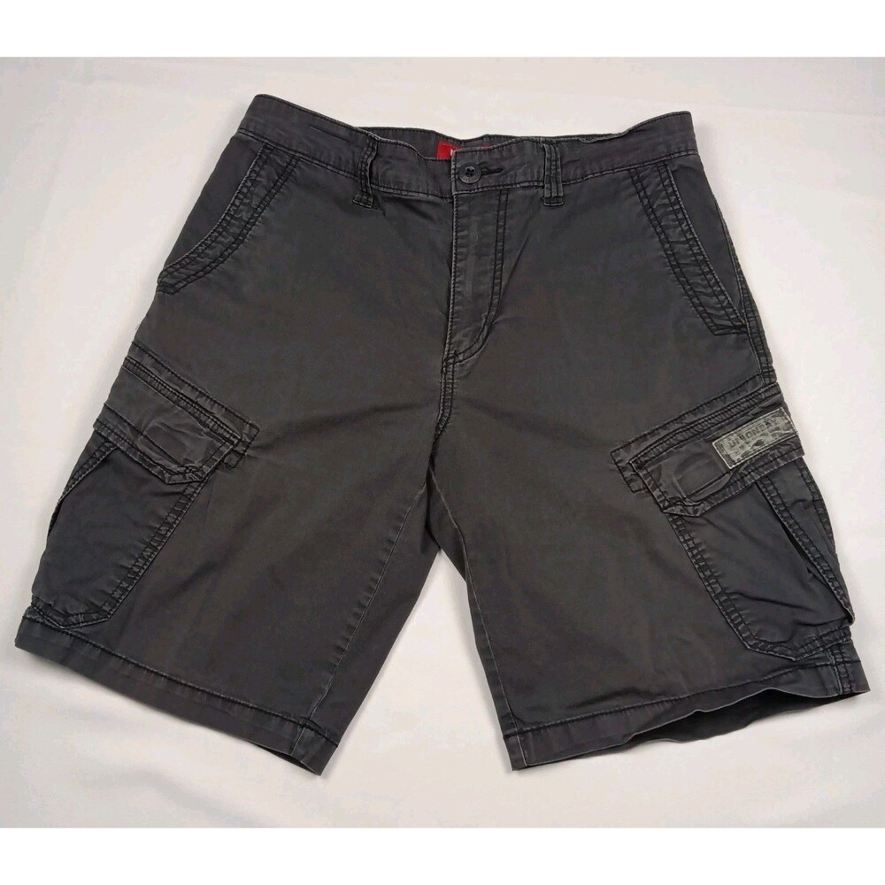Unionbay Mens Size 32 Charcoal Gray Cargo Shorts Stretch Casual Outdoor